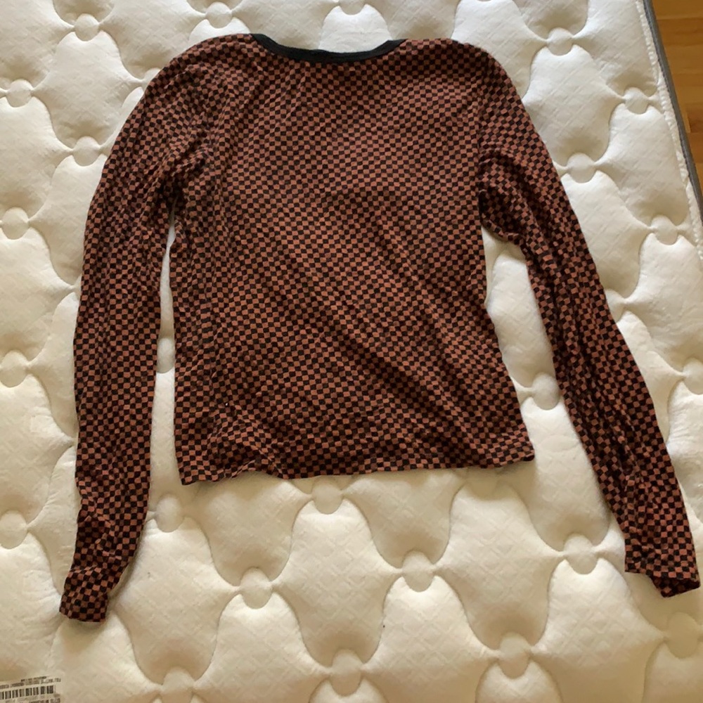 Forever 21 right fit long sleeve checker shirt